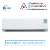 ĐIỀU HÒA TOSHIBA INVERTER 1 CHIỀU 18.000BTU GAS R410A RAS-18S3KCV-V